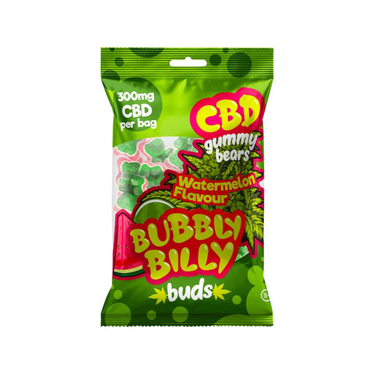 BubblyBillyBuds Watermelon CBD Gummy Bears (300mg)