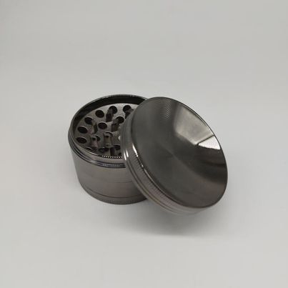 Large Concave 4-Part Grinder - Gunmetal