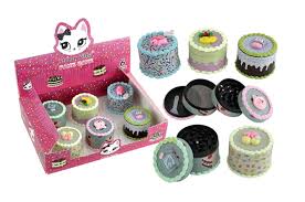 Stoner Kitty Cake 4-Part Metal Herb Grinders