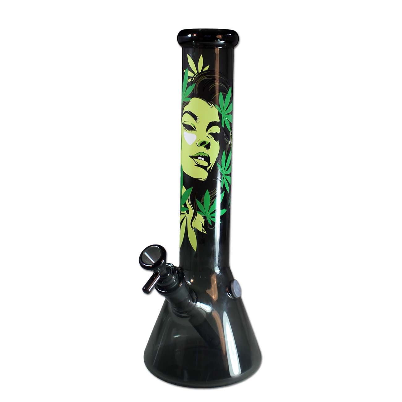 BLACK LEAF X FIRE-FLOW Mary Jane Glass Water Pipe