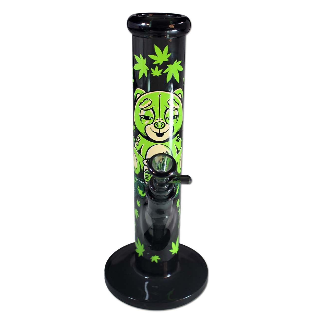 BLACK LEAF X FIRE-FLOW Stoned Teddy Glass Water Pipe