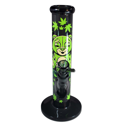 BLACK LEAF X FIRE-FLOW Stoned Teddy Glass Water Pipe