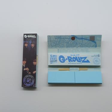 G-ROLLZ 'Beatles' Blue Slim-Pack Kingsize Papers + Tips