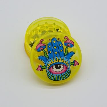 Mushroom Collection 2-Part Acrylic Grinder - Yellow Hamza