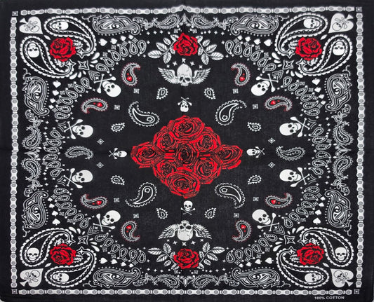 Skull & Roses Bandana