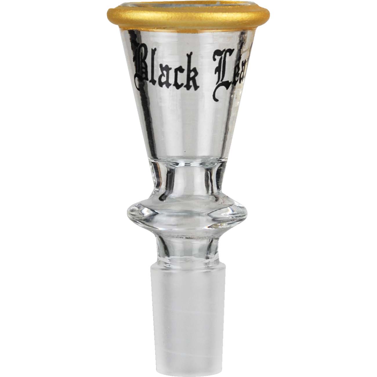Gold Black Leaf 14mm Bowl Attachment