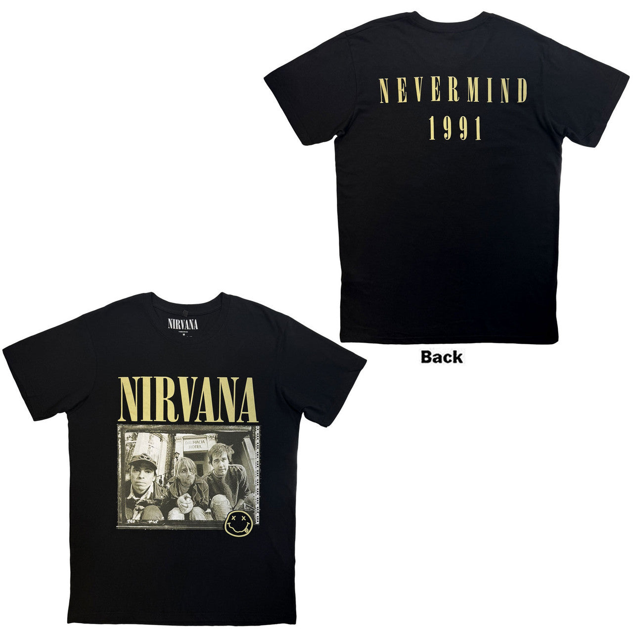 Nirvana T-Shirt Nevermind '91 Hotel Photo