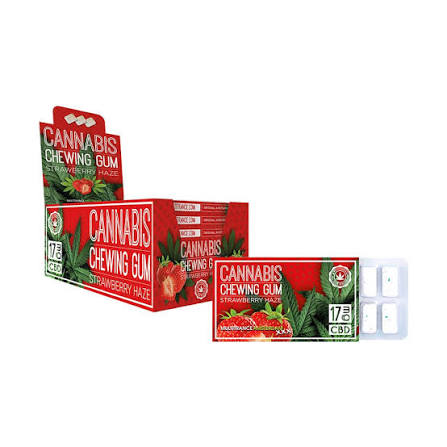 CBD Chewing Gum: Strawberry Haze - 17mg