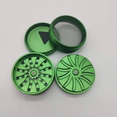 Moedor de Metal Grande Masher 4 Partes - Verde