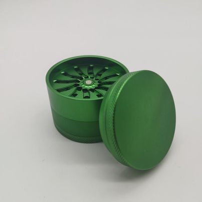Moedor de Metal Grande Masher 4 Partes - Verde