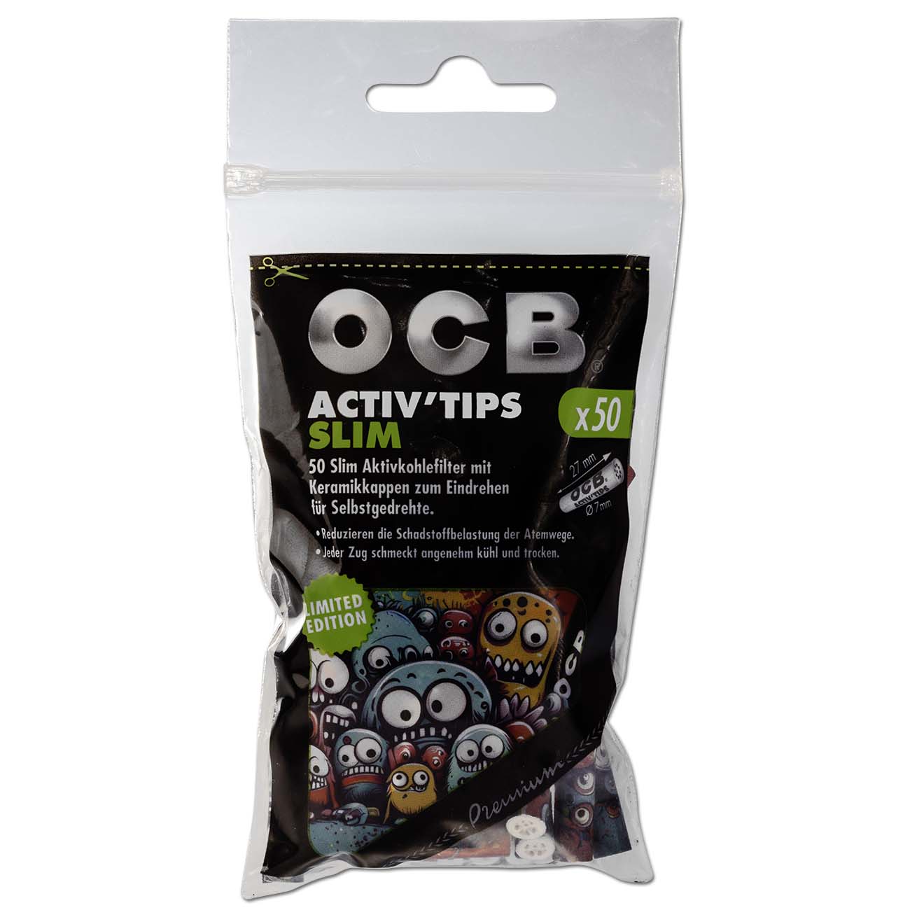 OCB Limited Edition Black Activated Charcoal Filters