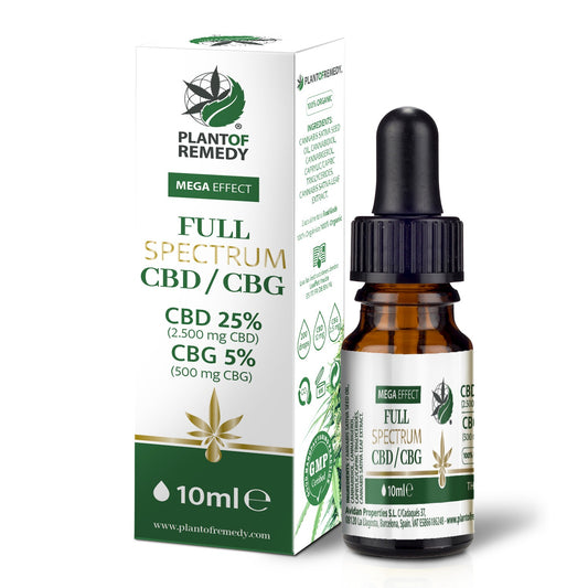 PlantOfRemedy Full Spectrum CBD/CBG Oil - 10ml