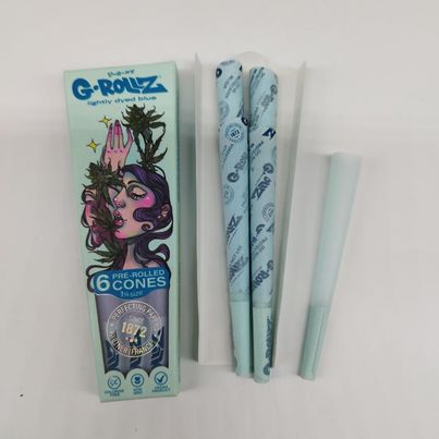 G-ROLLZ 'Ethereal ' 1+1/4 Blue Pre Rolled Cones