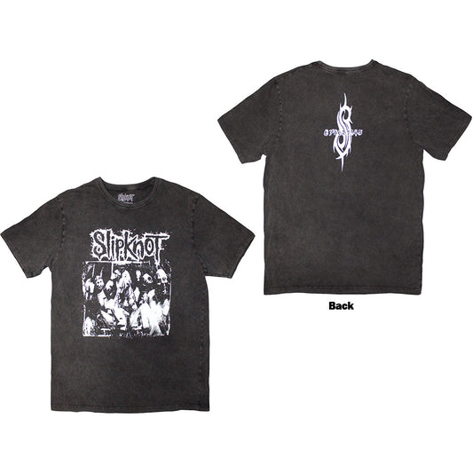 SLIPKNOT Album Splatter Stone Wash Tee