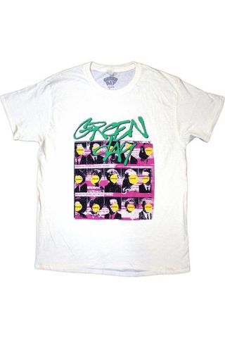 GREEN DAY Nimrod Mugshot Pink & Cream Tee