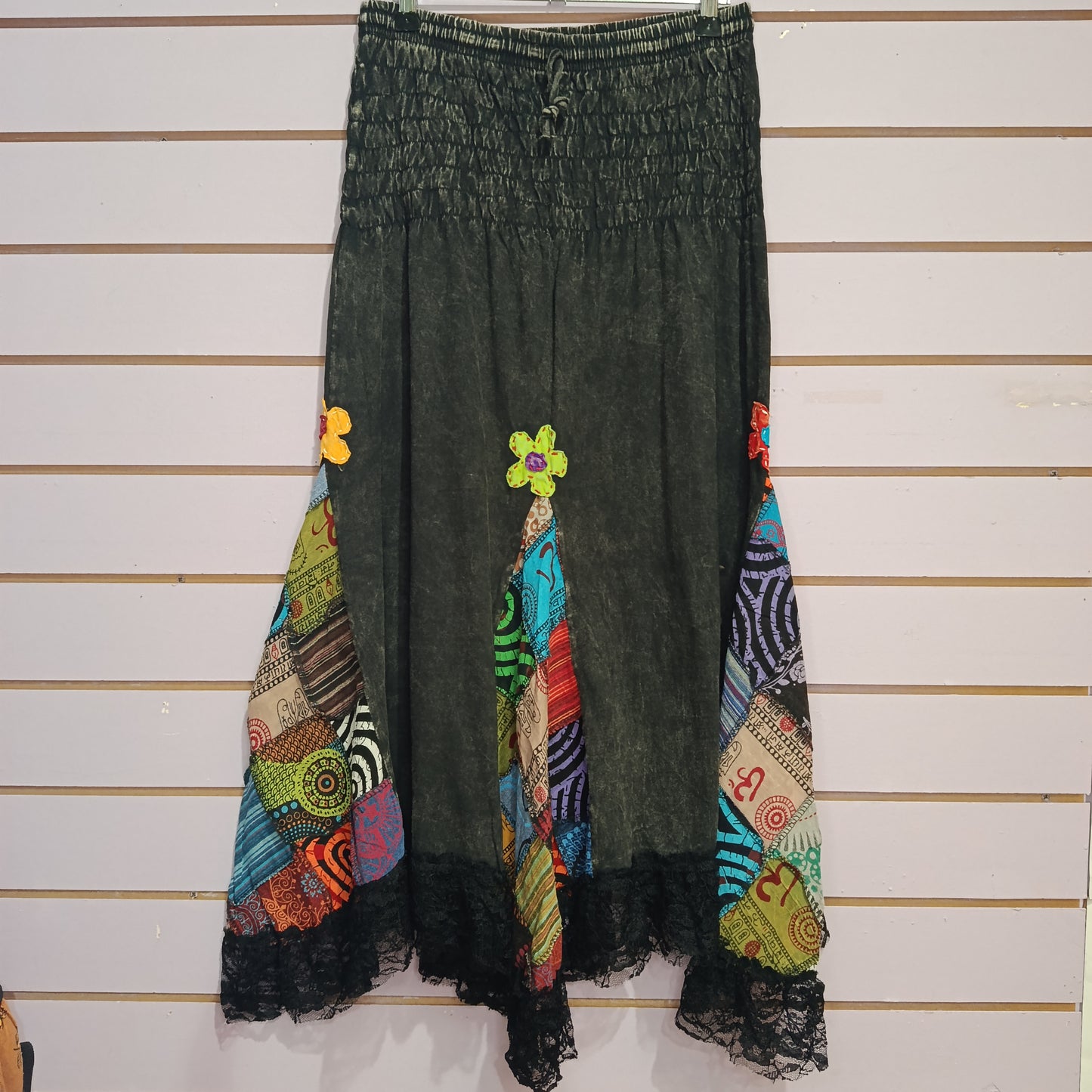 Patch Maxi Skirt