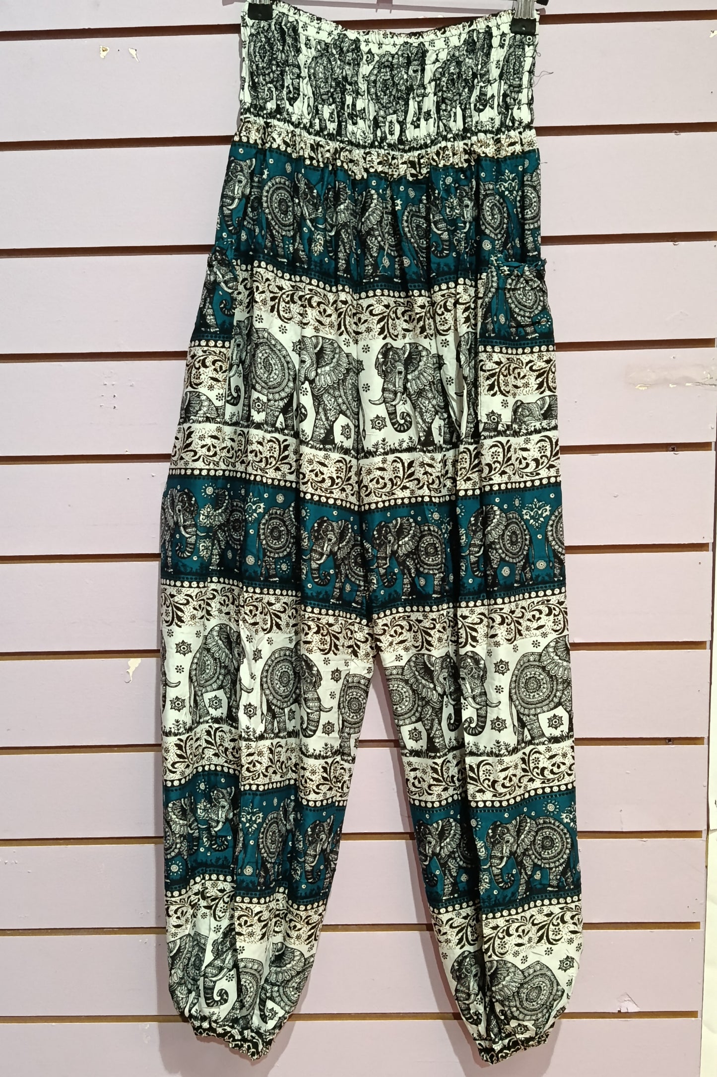Elephant Print Trousers TH076E