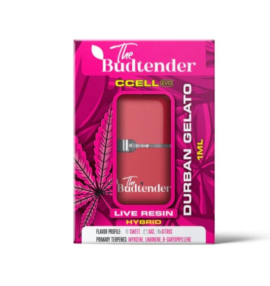 BUDTENDER 1ml - Live Resin - Durban Gelato