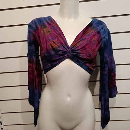 Twist Tie-Dye Crop Top