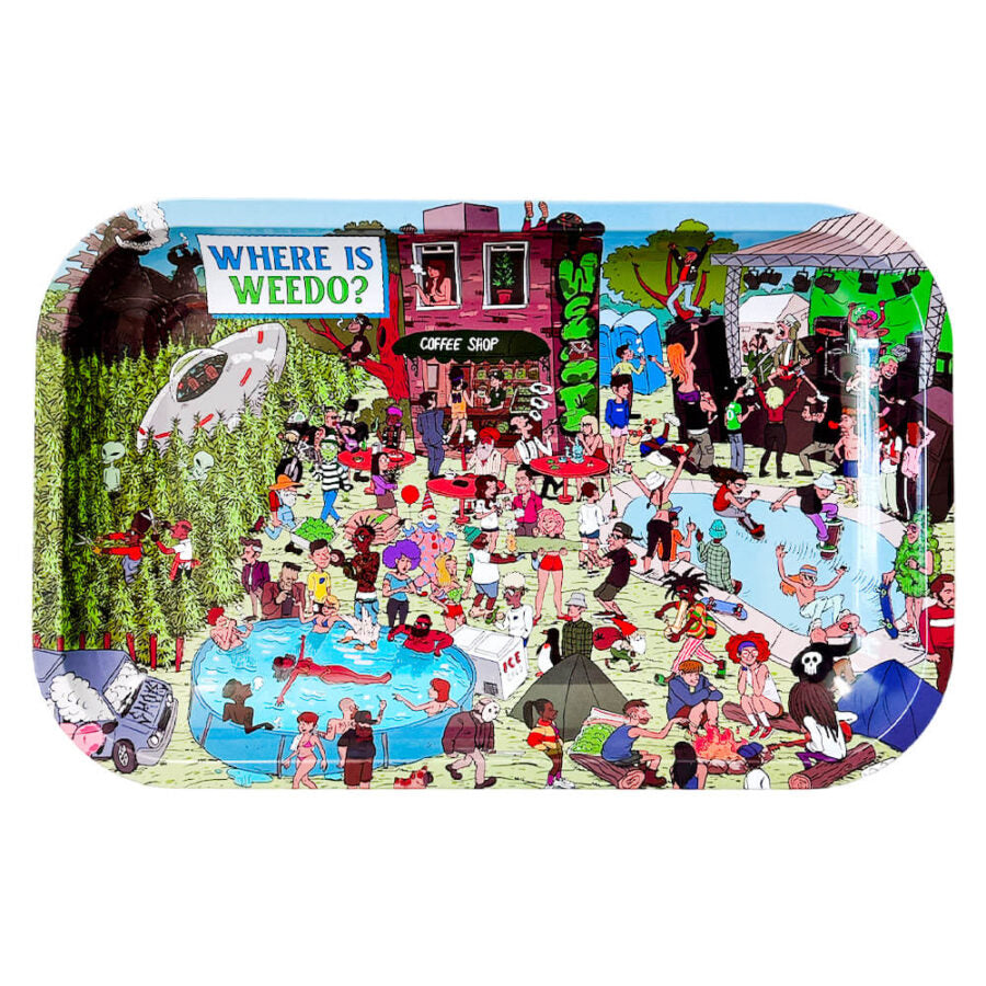 Best Buds Wheres Weedo? Rolling Tray - Forest
