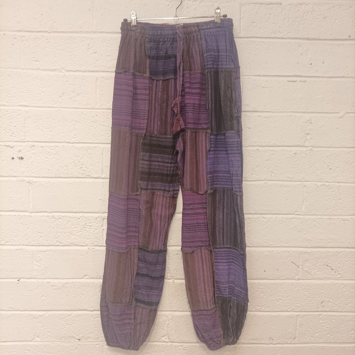 Purple Patchwork Pants