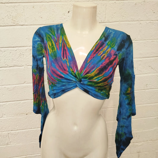Twist Tie-Dye Crop Top
