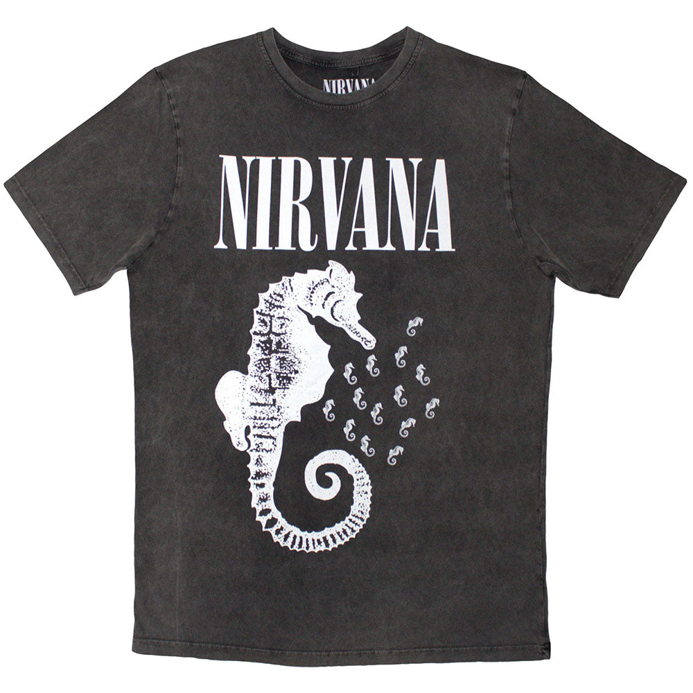 NIRVANA Seahorse Snow Wash Tee