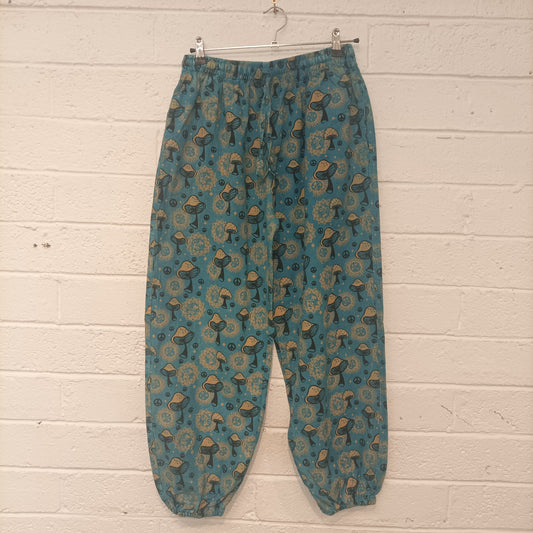 Blue & Gold Mushroom Pants