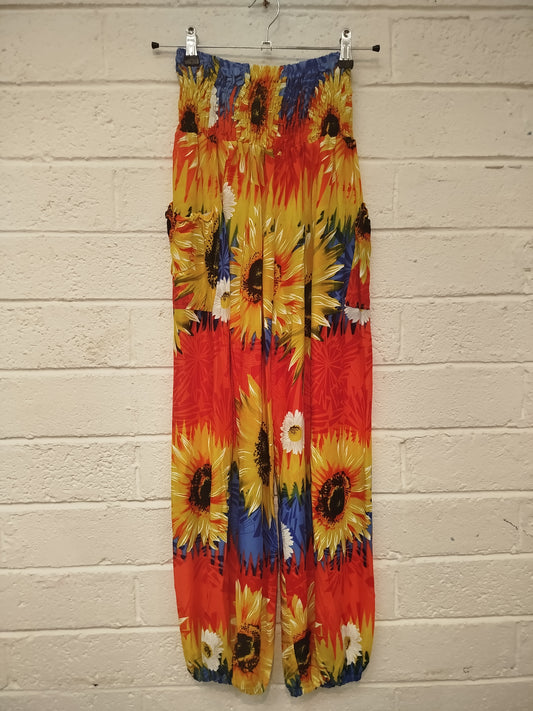 Sunflower Print Trousers