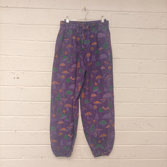 Purple & Orange Mushroom Pants