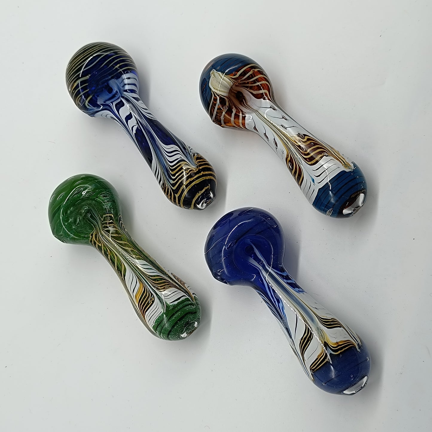 XLarge Striped Glass Handpipes