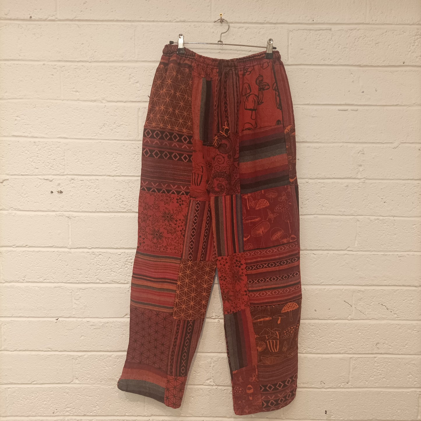 Mushroom Patchwork Pants