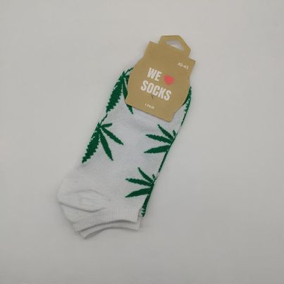 I <3 Socks - White and Green