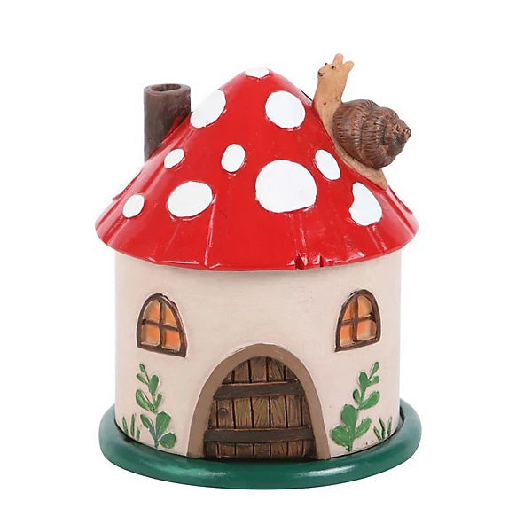 Mushroom House Incense Cone Burner