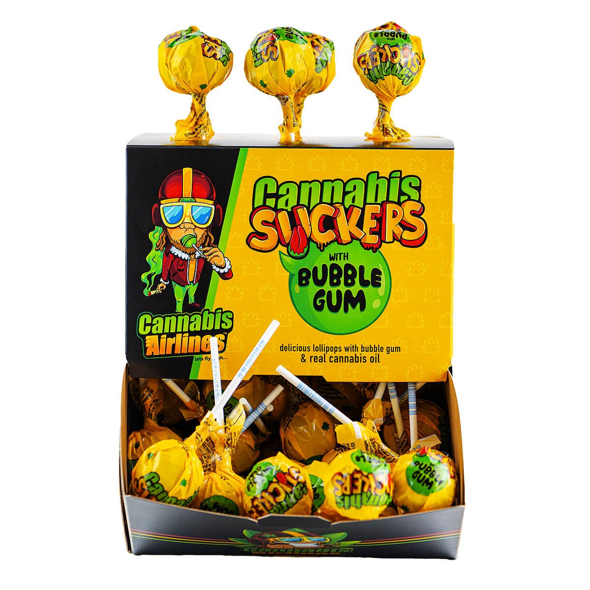 Canna-Pops Cannabis Suckers w/ Bubblegum