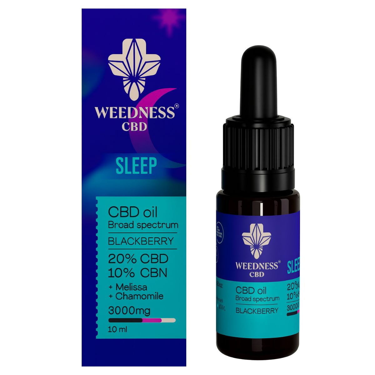 Weedness CBD Oil Sleep Aid 20% CBD + 10% CBN (10ml)
