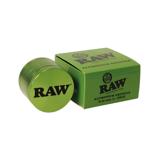 Green RAW Aluminium 4 Part Herb Grinder