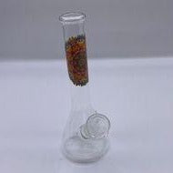 Mandala Clear Glass Water Pipe