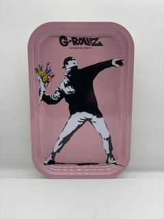 G-ROLLZ - ​​Bandeja de rolo médio Banksy 'Flower Thrower'