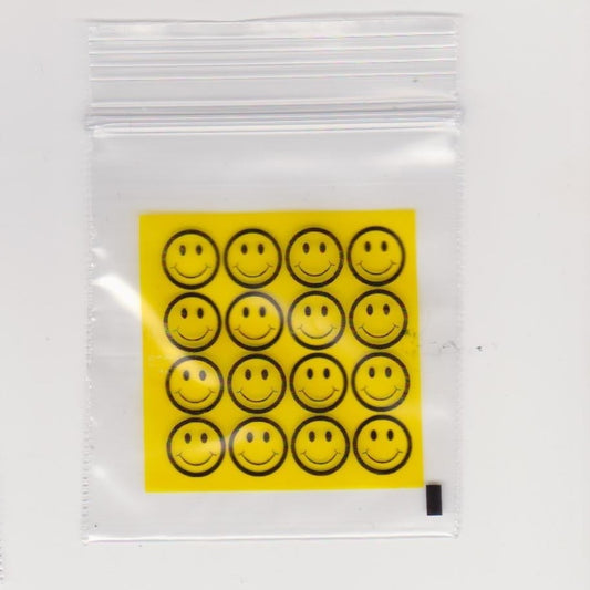 50x55mm Zip-Lock Bags - Smiley