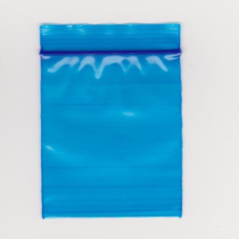 40x45mm Zip-Lock Bags - Blue