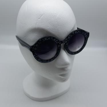 Black w/ grey dots Sunglasses