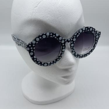 Black w/ White dots Sunglasses