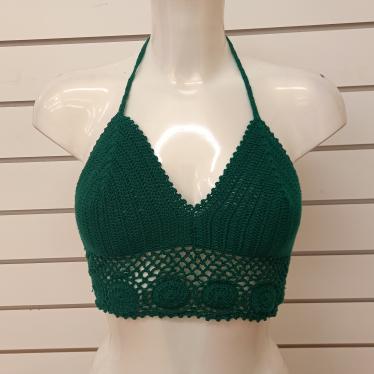 Crochet Bralette - Green