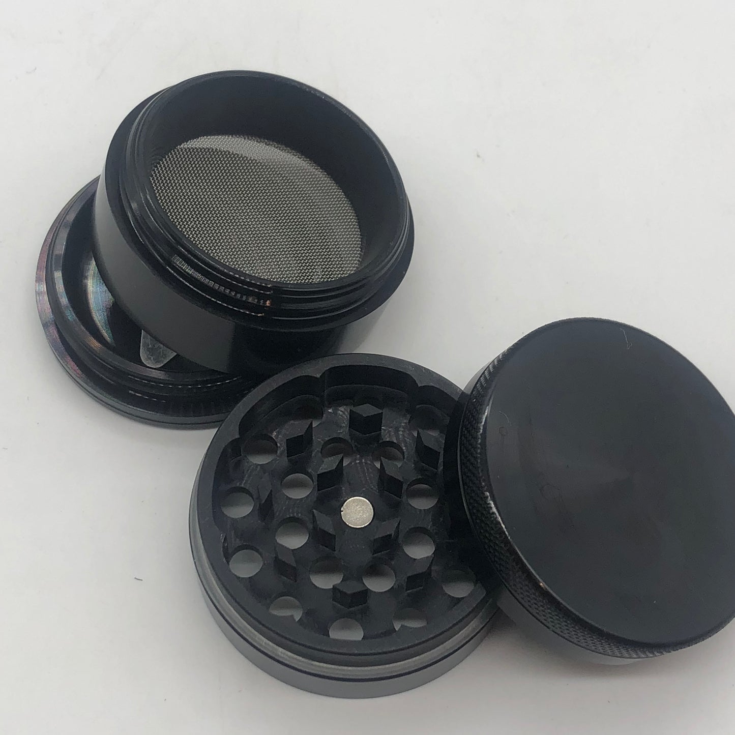 Matte Black Smooth 4 Part Metal Grinder