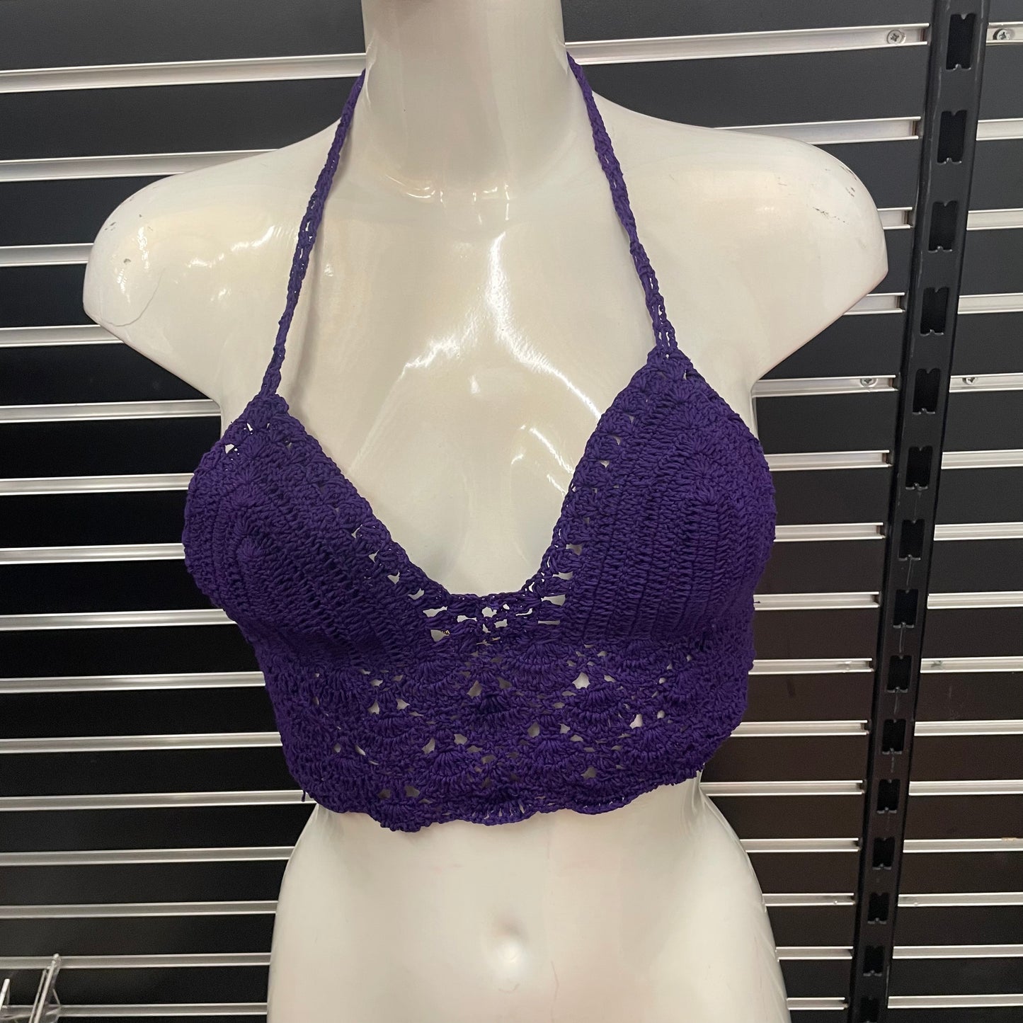 Purple Crochet Bralette