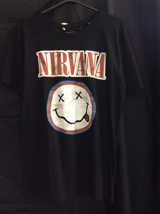 Nirvana Distressed Smiley Tee