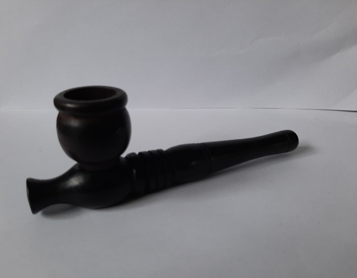 Small Simple Black Wooden Pipe