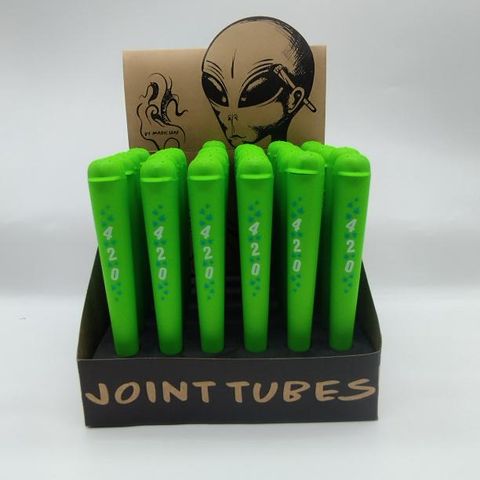 Bright Green Smellproof Holder - 420 w/ Leaves