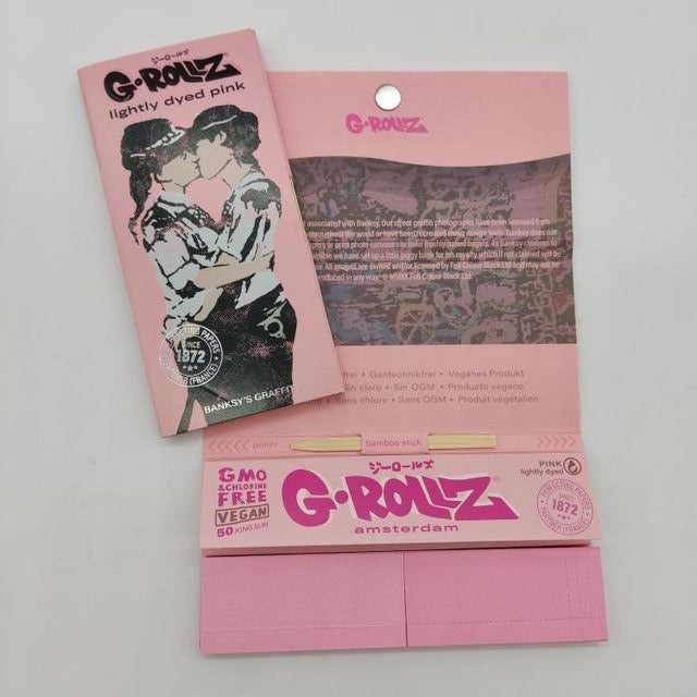 Kit de rolo kingsize rosa G-ROLLZ 'Banksy Cop on Cop'